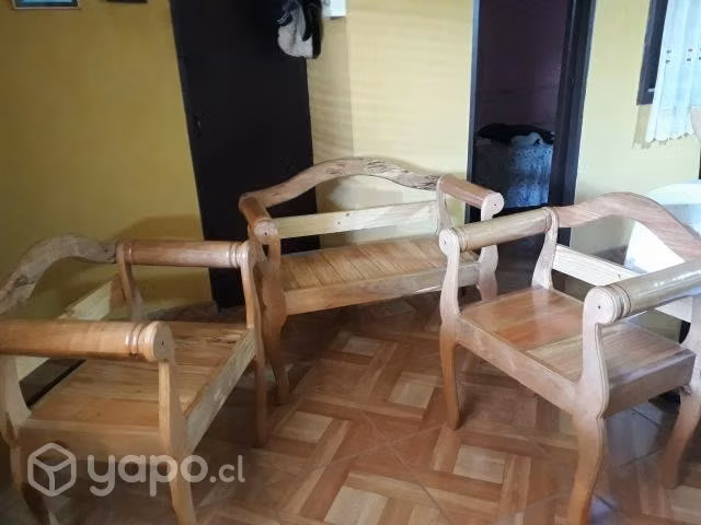 Living de madera colonial