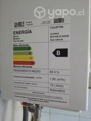 Calefont 10 lts gas natural