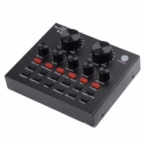 Tarjeta Sonido Usb Mezclador Interfaz Audio Stream