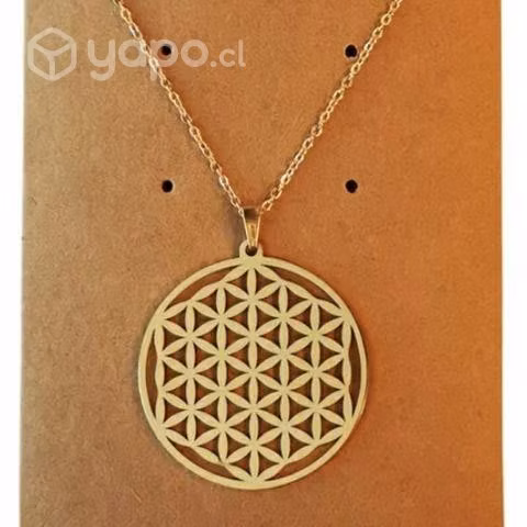 Geometría sagrada y mandala collar y colgante