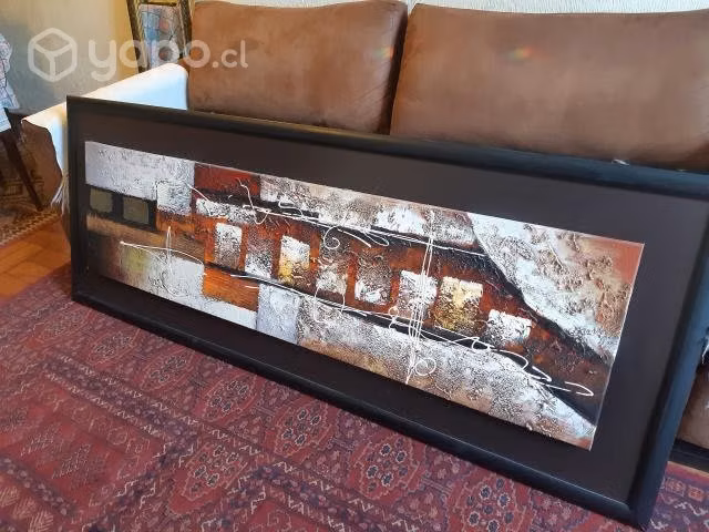 Cuadro decorativo óleo 1,73*66 cm impecable