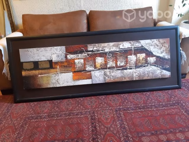 Cuadro decorativo óleo 1,73*66 cm impecable