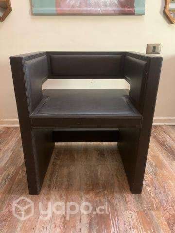 Pareja de sofas negros - Imagen 3