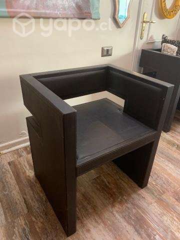 Pareja de sofas negros - Imagen 4