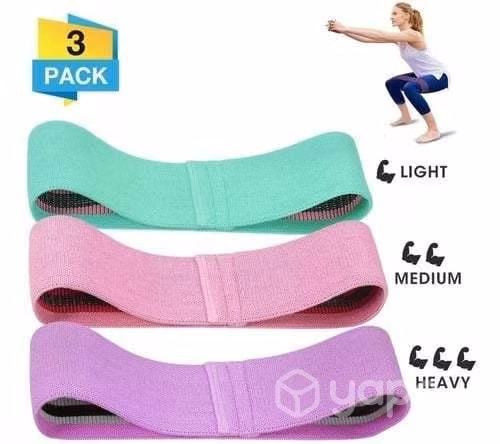 Set 3 Piezas Tela Loop Bandas Ligas Elásticas