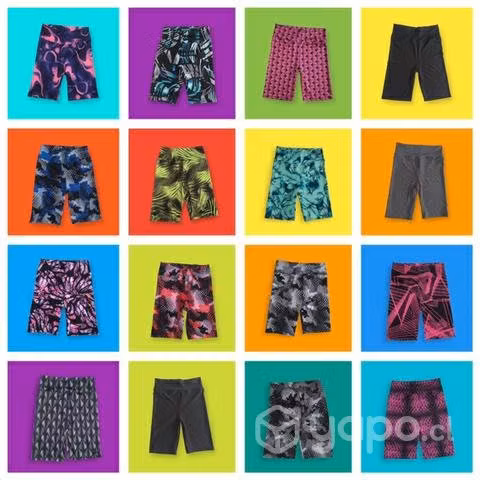 Calzas biker, largas y hot pants