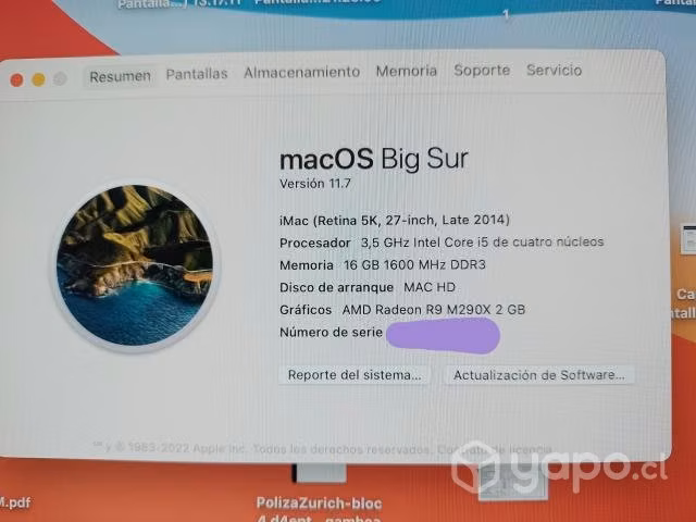 IMac Retina 5K, 27 pulgadas, Late 2014