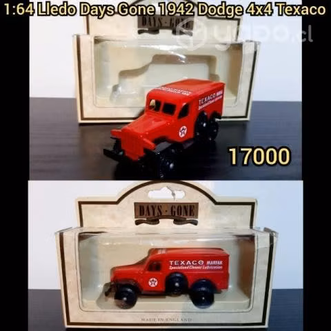 1:64 Diecast Lledo Days Gone 1942 Dodge 4x4 Texaco