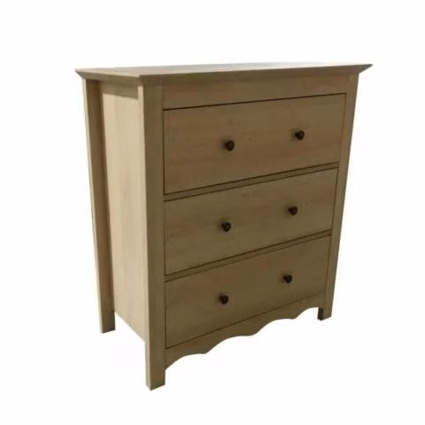 Comoda Cajonera 3 Niveles MDP Madera