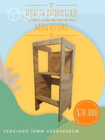 Torre Montessori De 3 Niveles