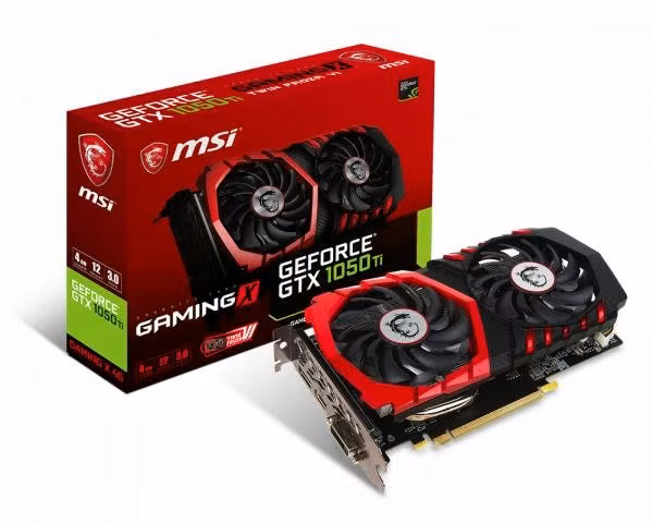 Nvidia GTX 1050 TI gaming plus MSI