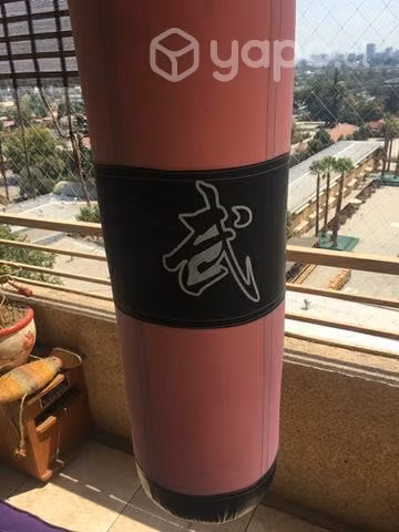 Saco de boxeo con soporte para techo