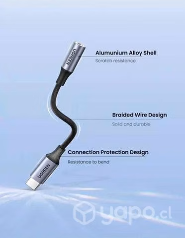 Adaptador DAC USB-C a 3.5mm Encordado Ugreen
