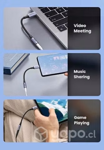 Adaptador DAC USB-C a 3.5mm Encordado Ugreen