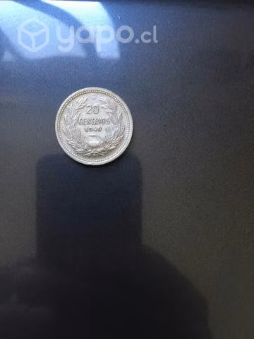 Moneda 20 centavos 1940