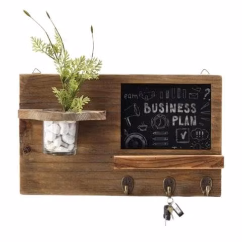 Organizador Hogar Madera Pizarra Hogar 40 x 23 CM