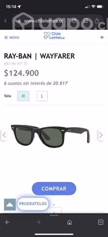 Lentes de Sol Ray Ban