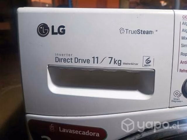 lavadora secadora 11 de lavado y 7 de secado