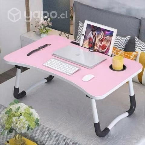 esta hermosa mesa rosada para Notebook