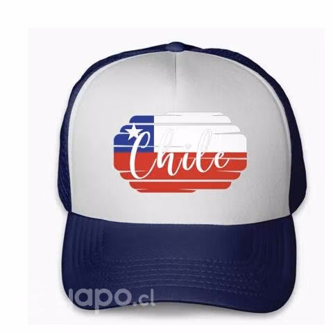 Gorra Jockey Logo Bandera de Chile