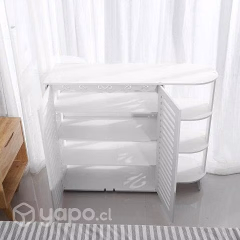 Mueble Zapatero Organizador Hogar 4 Niveles Blanco