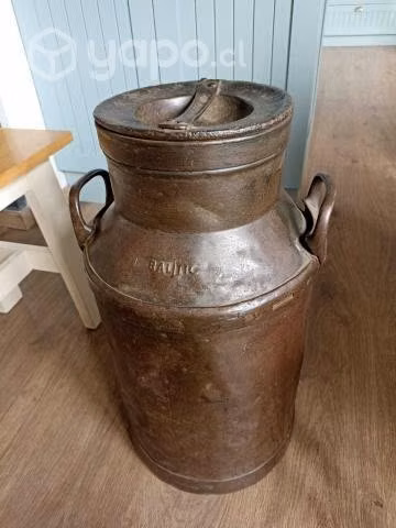 Antiguo Tarro Lechero Fierro Marca Baltic- 1926