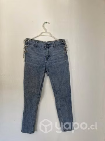 Skinny jeans con aperturas a los lados, Sybilla