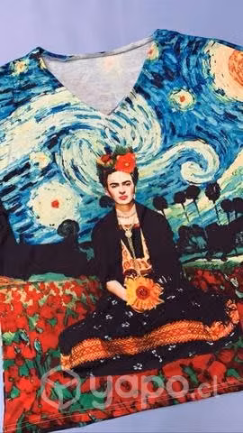 Frida Kahlo polera - Imagen 3