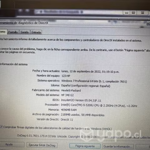 Notebook HP 4GB RAM - Imagen 3