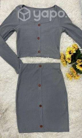 top crop + falda - Imagen 4