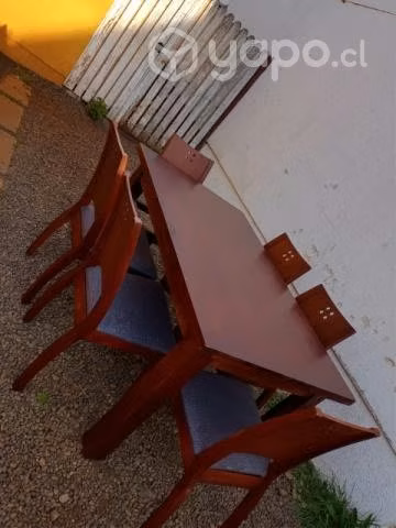 Comedor 100% madera nuevo 6 sillas entreg