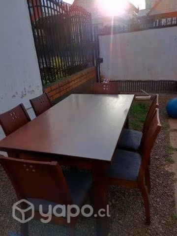 Comedor 100% madera nuevo 6 sillas entreg