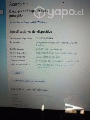 Notebook lenovo yoga pantalla tactil ssd - Imagen 4