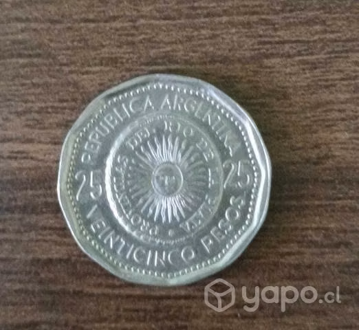 Moneda de 25 pesos año 1964 - Imagen 2