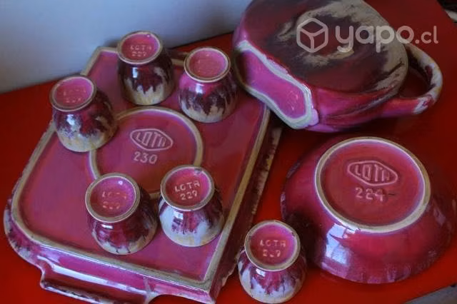 Cerámica Lota Juego Art Deco  +224 - Imagen 2