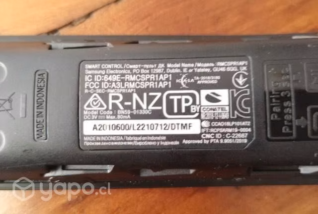 Control remoto smart tv samsung original