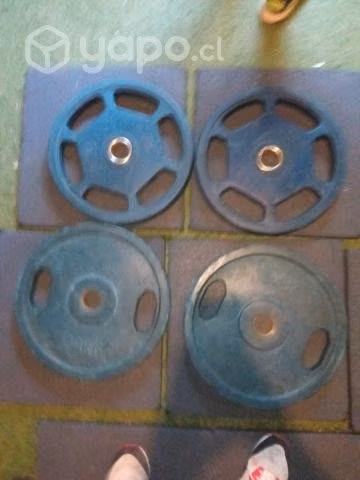 4 discos olímpicos de 20 kg