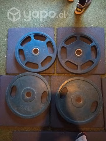 4 discos olímpicos de 20 kg