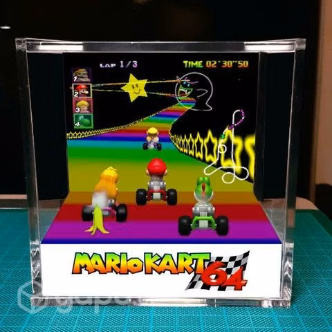 Mario kart 64 cubo diorama