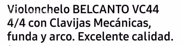 Violincello buena calidad