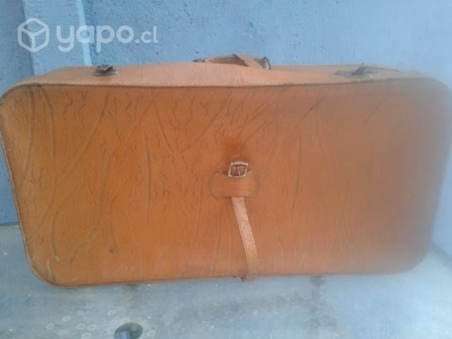 Maleta de cuero antigua - Imagen 2