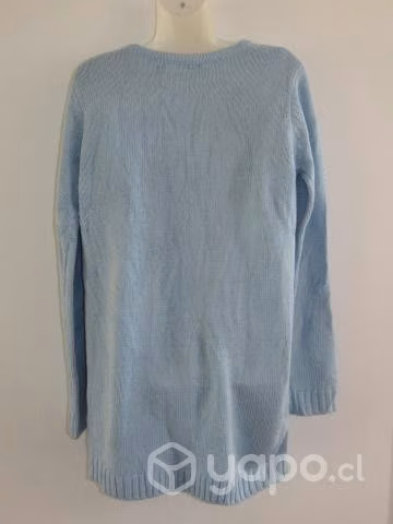 Sweater Juvenil Celeste Mujer. Extrasuave y Calie