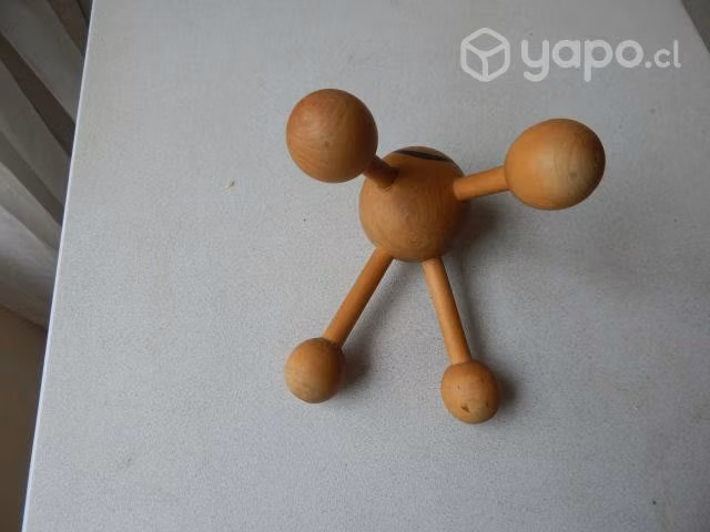 Masajeador pulpo de 4 patas, madera - Imagen 3