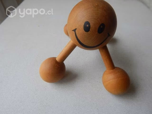 Masajeador pulpo de 4 patas, madera - Imagen 2