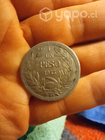 Moneda 1 peso 1933 Chile plata - Imagen 4