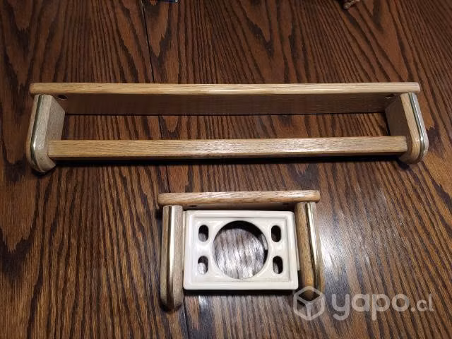 Accesorios baño; colgador toalla y porta vaso/cepi - Imagen 2