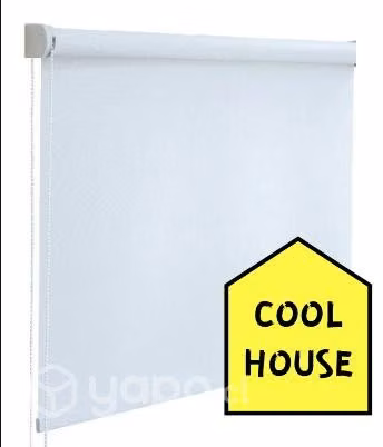 Para Tu Hogar Cortinas Roller Lisa Blanca de 60cms