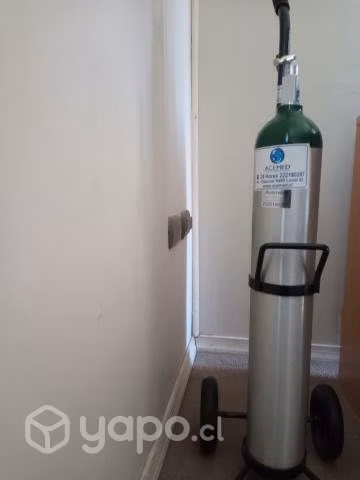 Cilindro oxigeno transporte completo