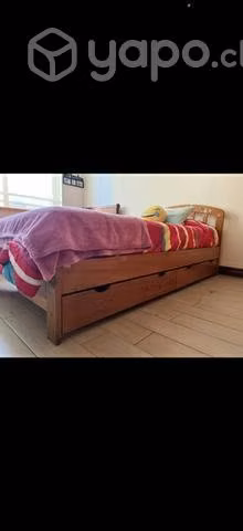 Cama una plaza bajita ideal para niños
