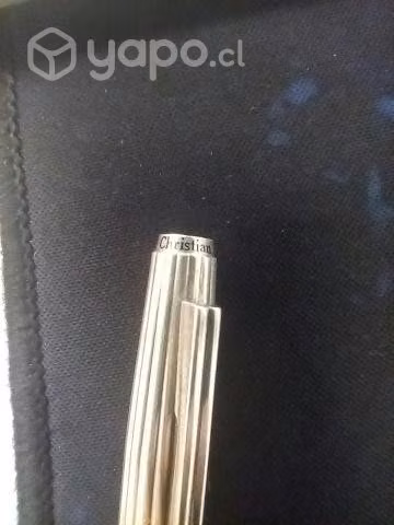 Pluma fuente Christian Dior Plata 925 y Oro